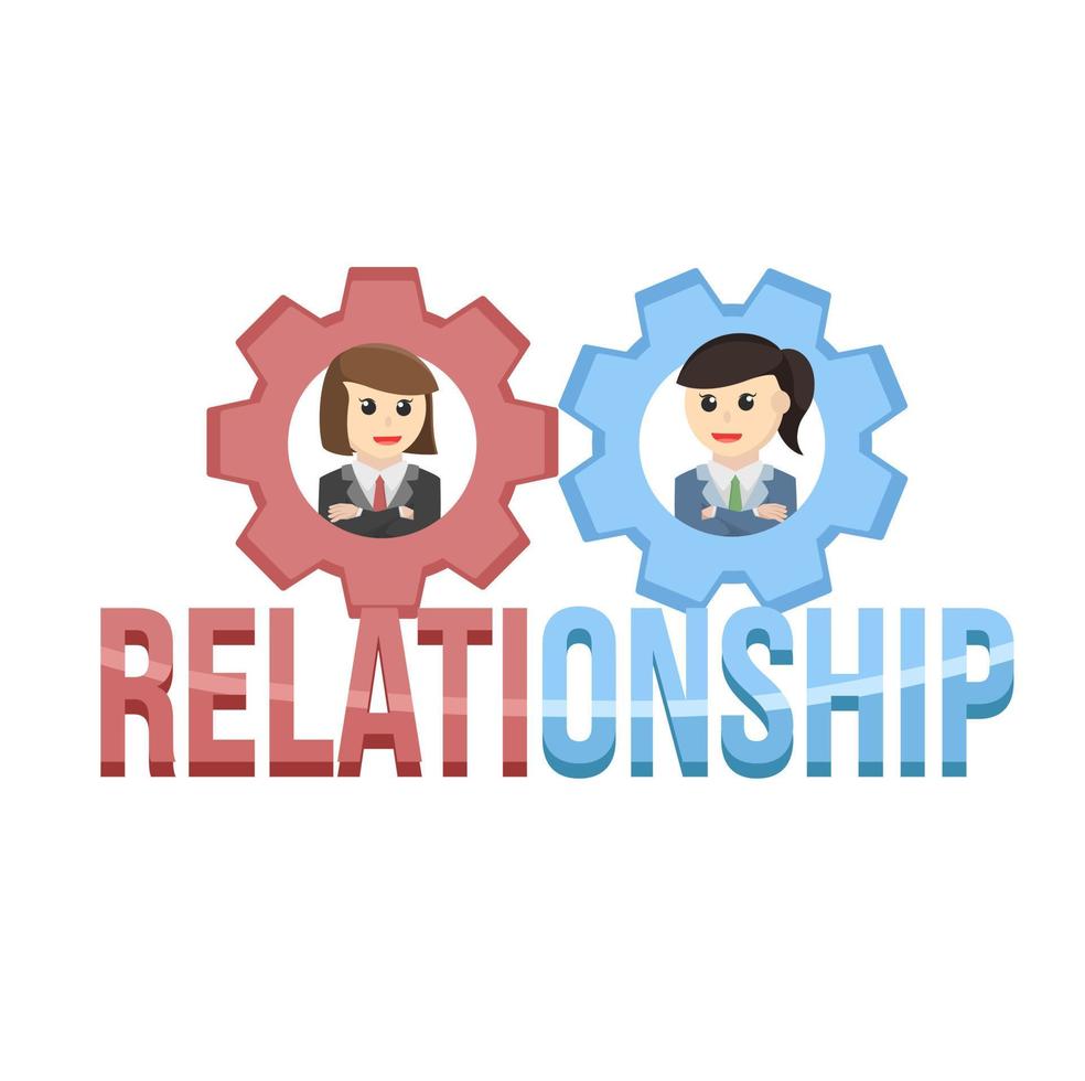 business woman secretary relationship design people person on white background vector
