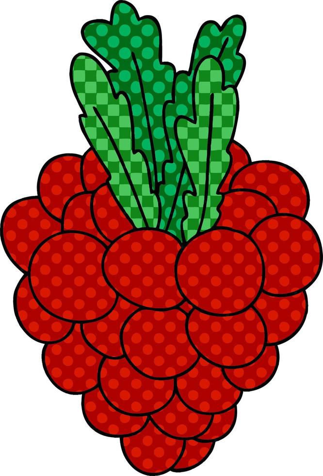 quirky comic book style cartoon bunch of grapes vector