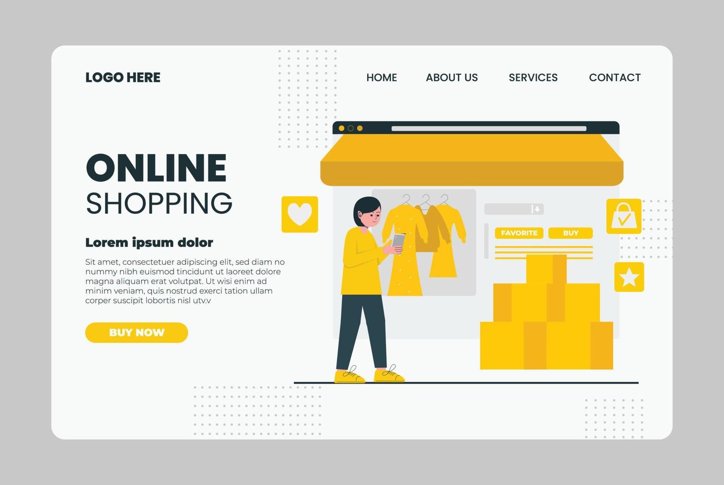 E-commerce vector illustration