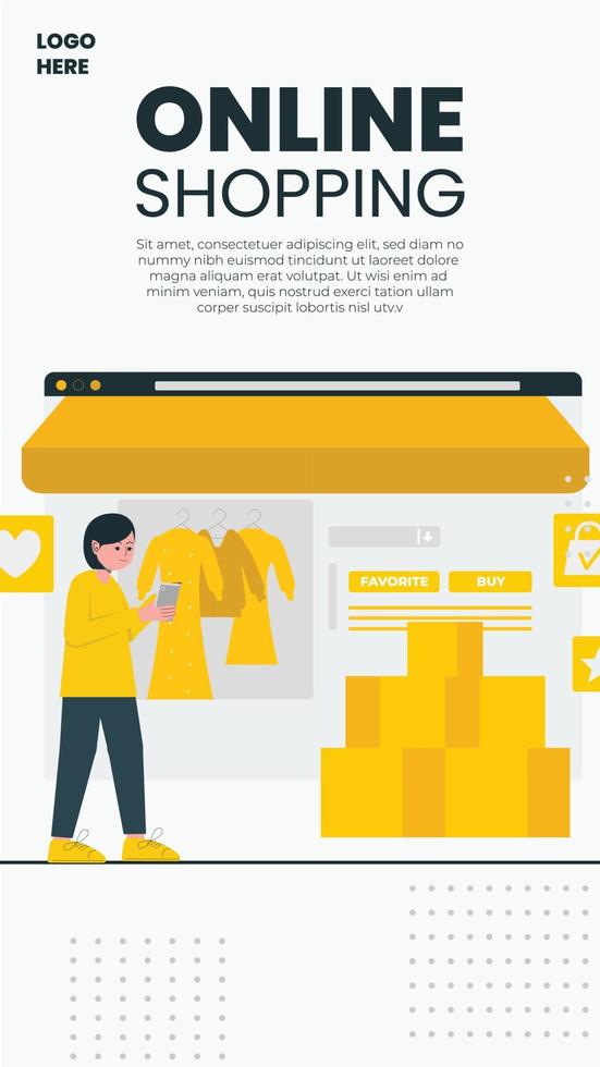 E-commerce vector illustration