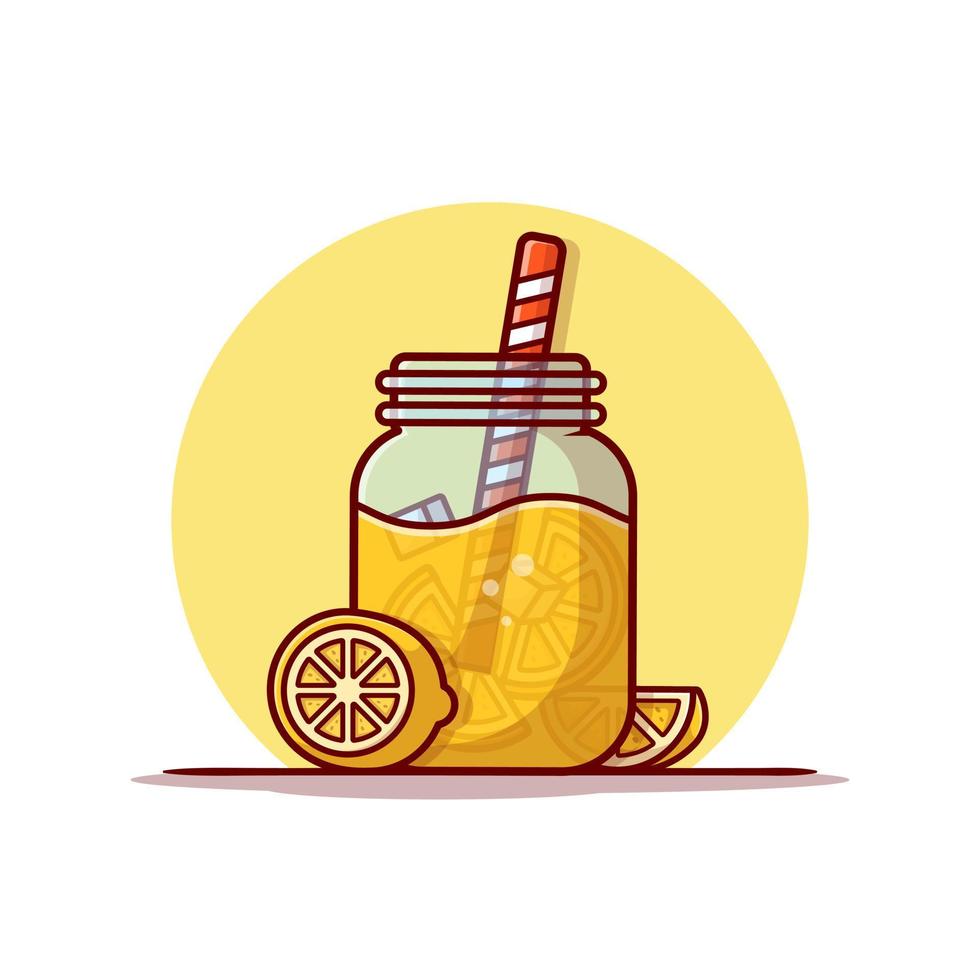 ilustración de icono de vector de dibujos animados de jugo de naranja. bebida objeto icono concepto aislado premium vector. estilo de dibujos animados plana