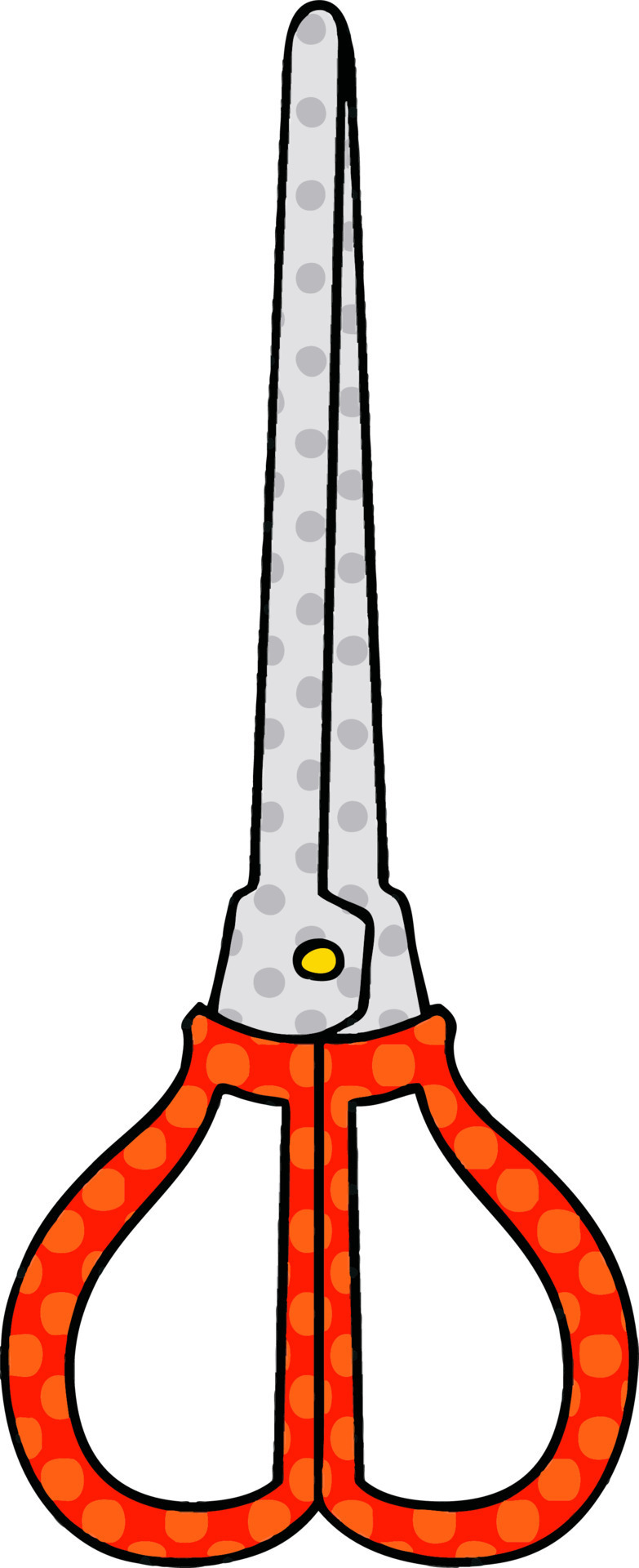 quirky comic book style cartoon scissors 10674757 Vector Art at Vecteezy