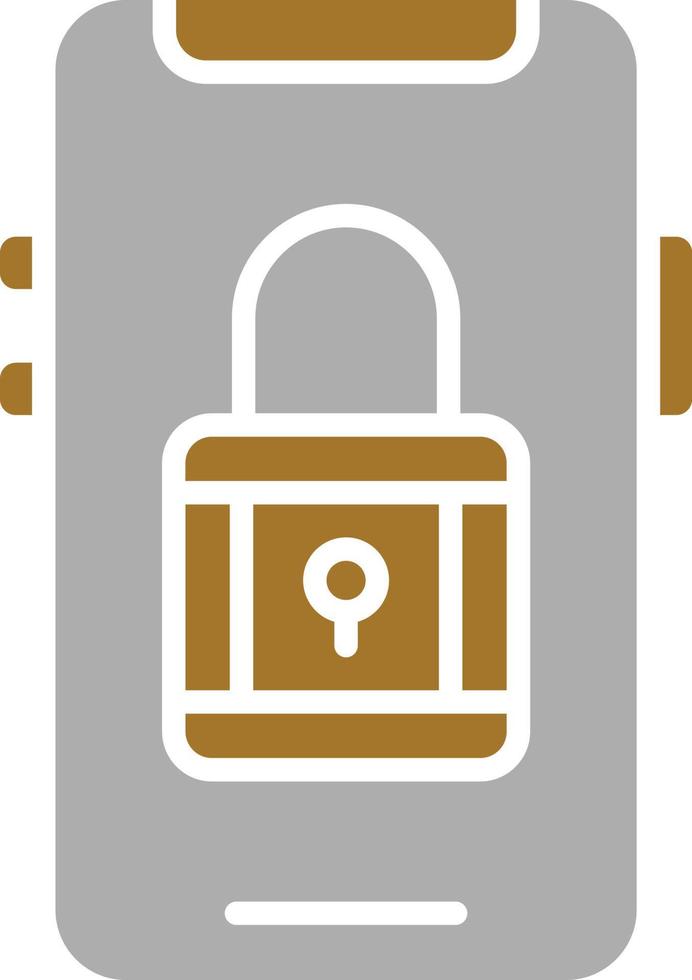 Mobile Security Icon Style vector