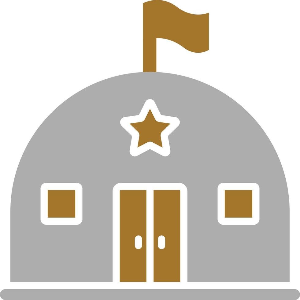 Army Military Base Icon Style vector