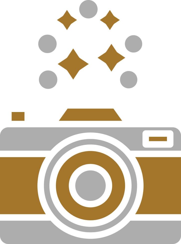 New Year Camera Icon Style vector