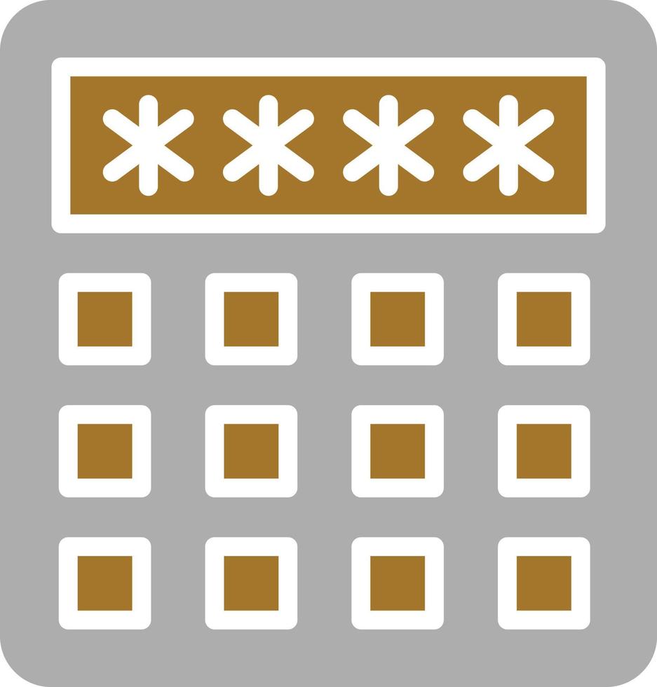 Pin Code Icon Style vector