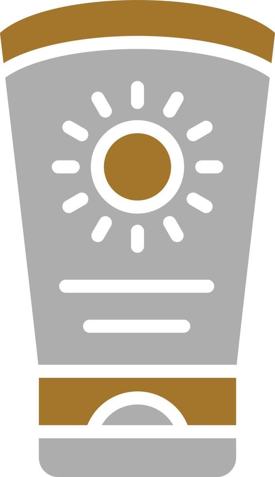 Sun Cream Icon Style vector