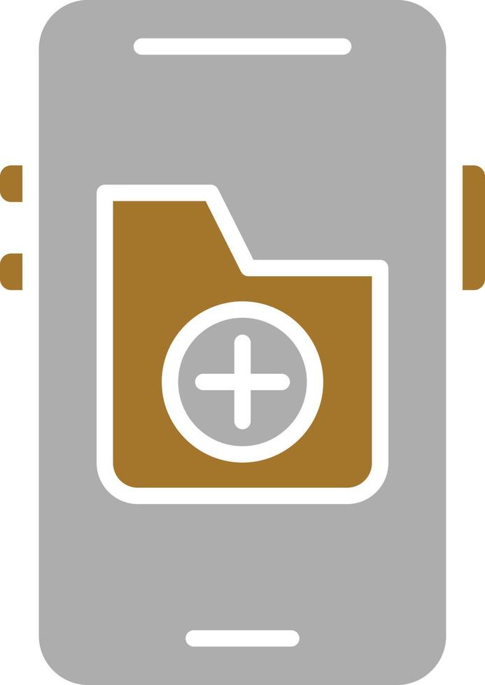 Mobile Folder Icon Style vector
