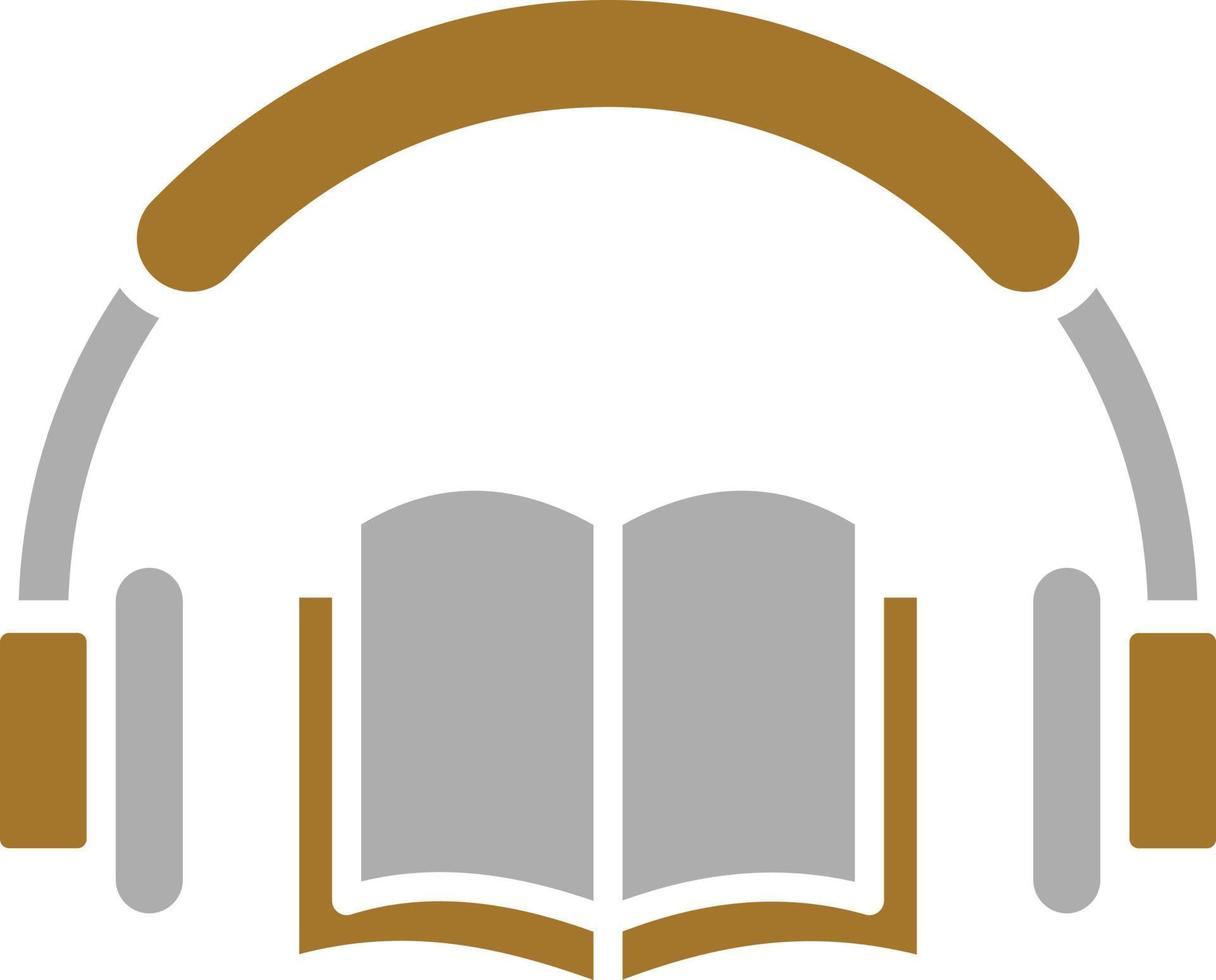Audio Book Icon Style vector