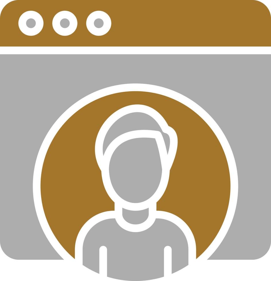 Web User Icon Style vector