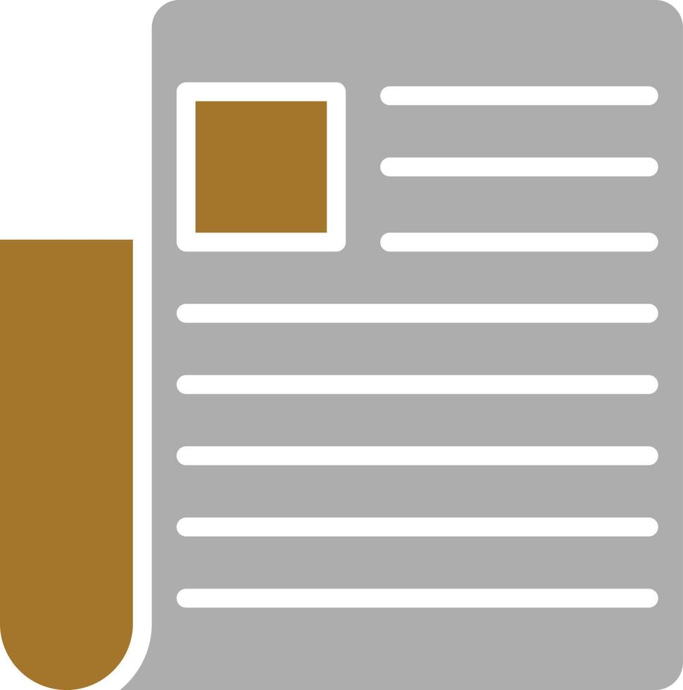 Newspaper Icon Style vector
