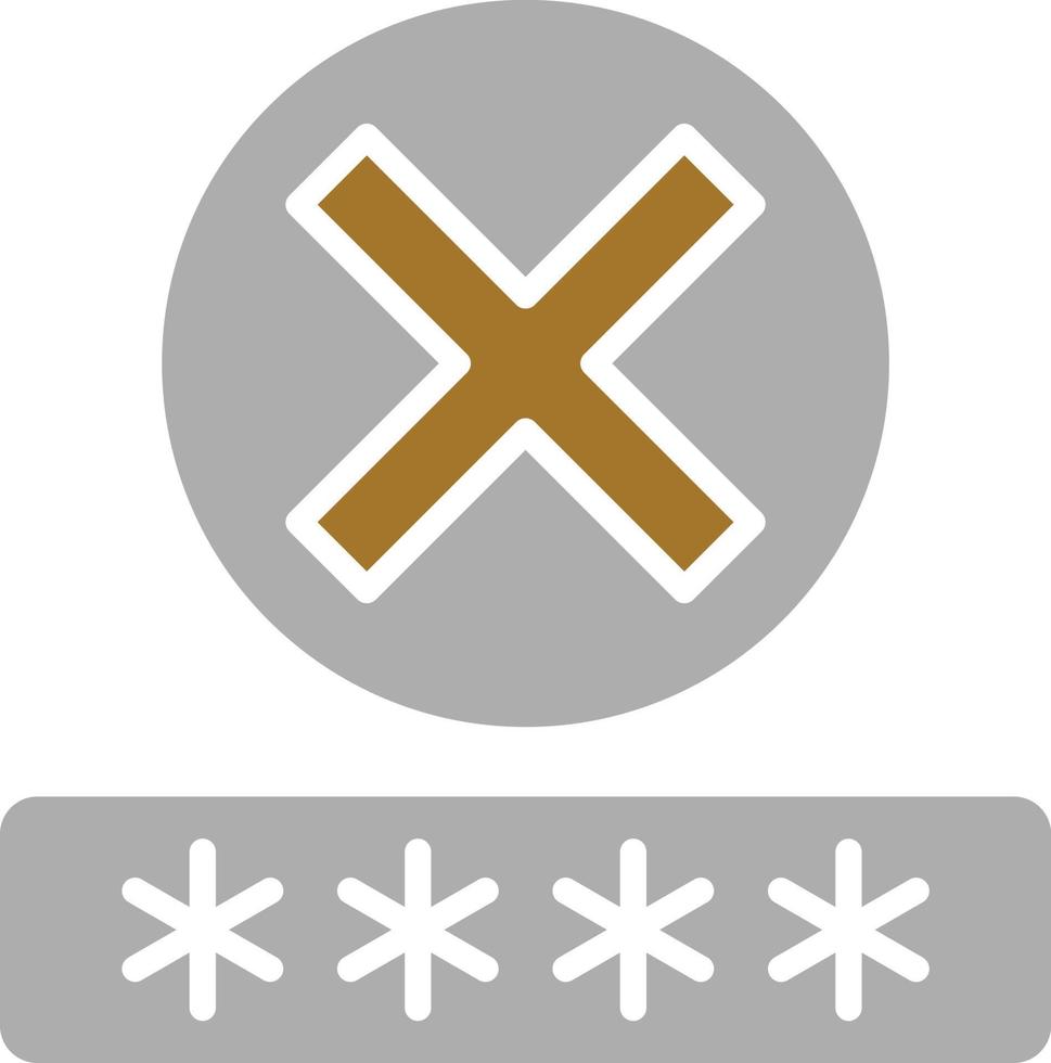 Denial Icon Style vector