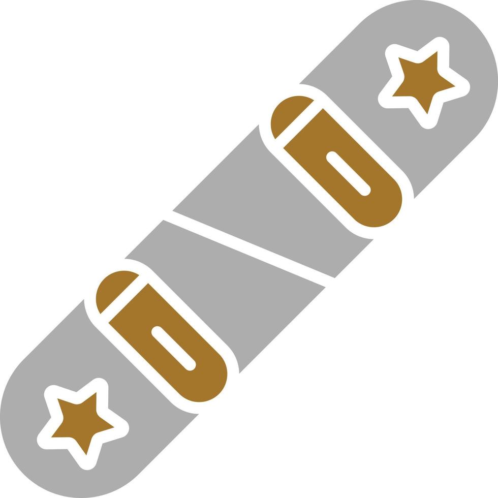 estilo de icono de snowboard vector