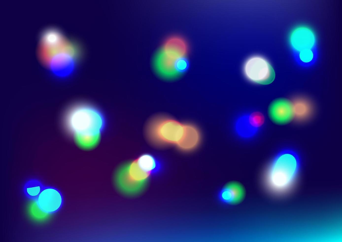 festival de navidad fiesta nocturna bokeh luz burbuja fondo abstracto telón de fondo diseño gráfico ilustración vectorial eps10 vector