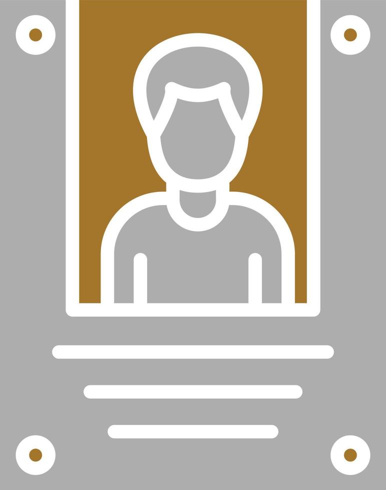Wanted Icon Style vector