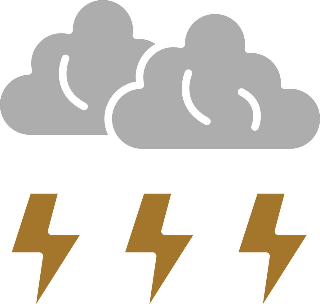 estilo de icono de tormenta vector