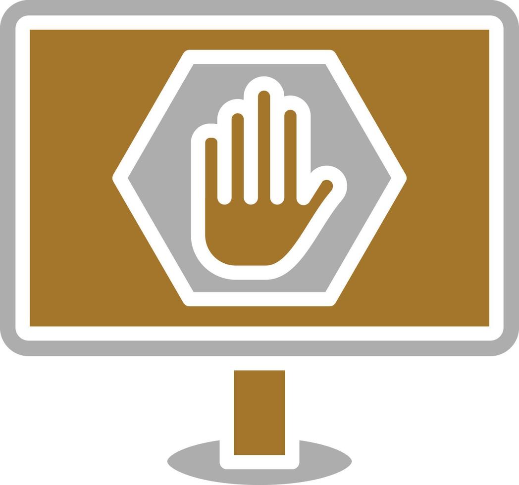 Ad Blocker Icon Style vector