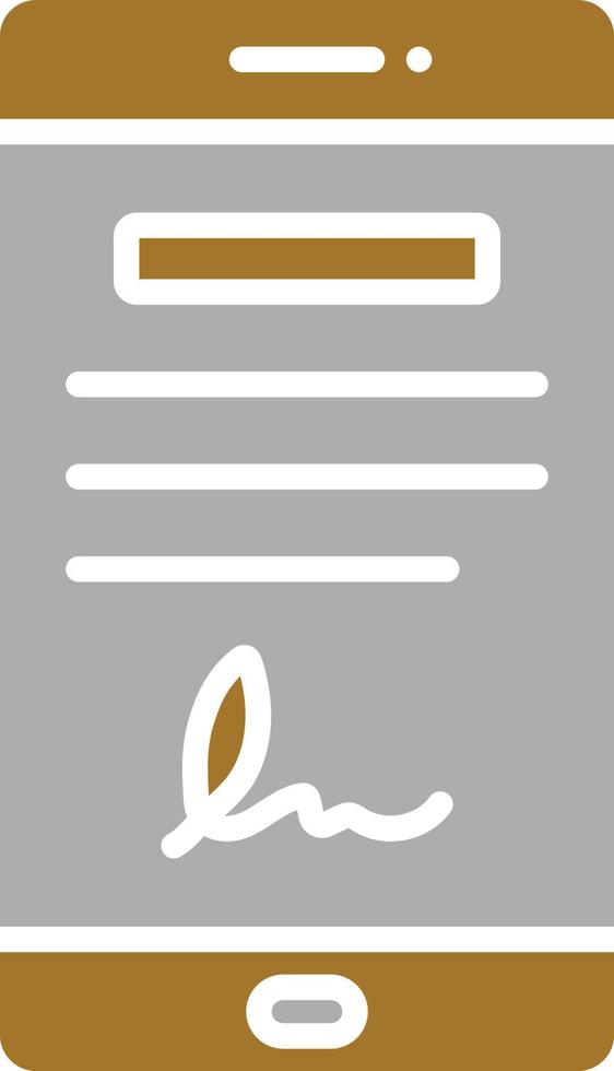 Digital Contract Icon Style vector