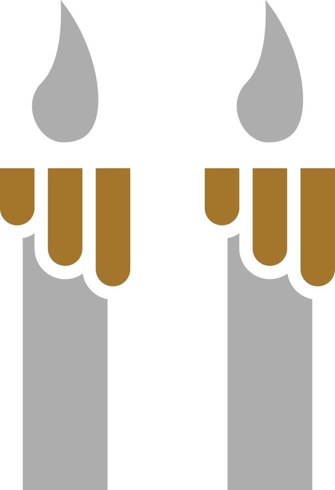 Candles Icon Style vector