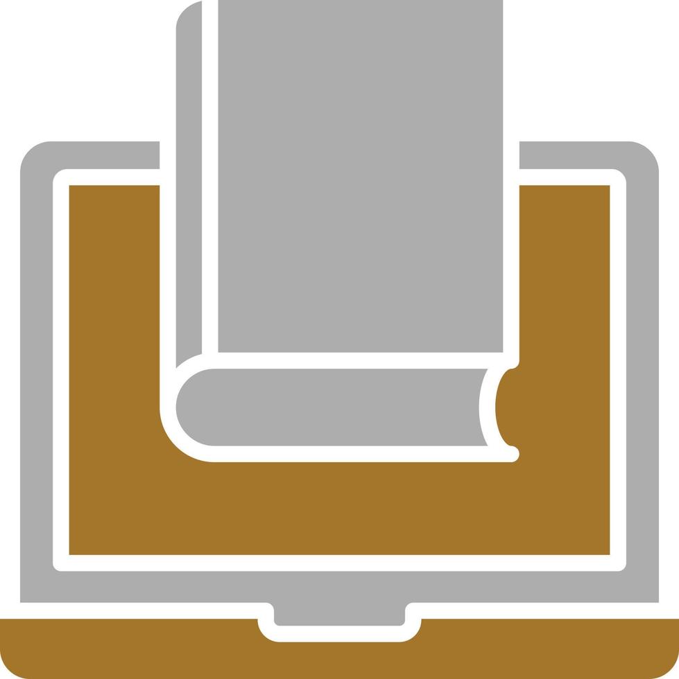 Online Library Icon Style vector