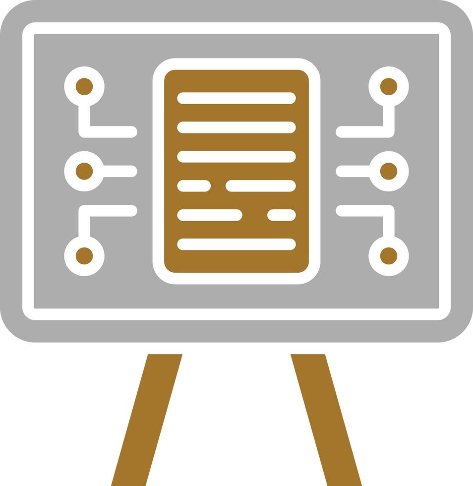 Content Strategy Icon Style vector