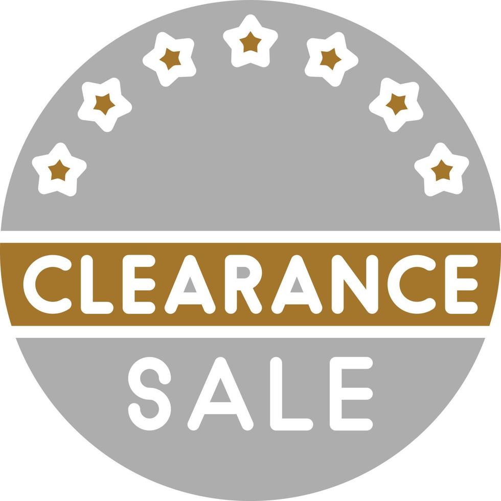 Clearance Sale Icon Style vector