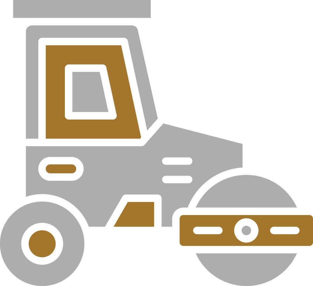 Road Roller Icon Style vector