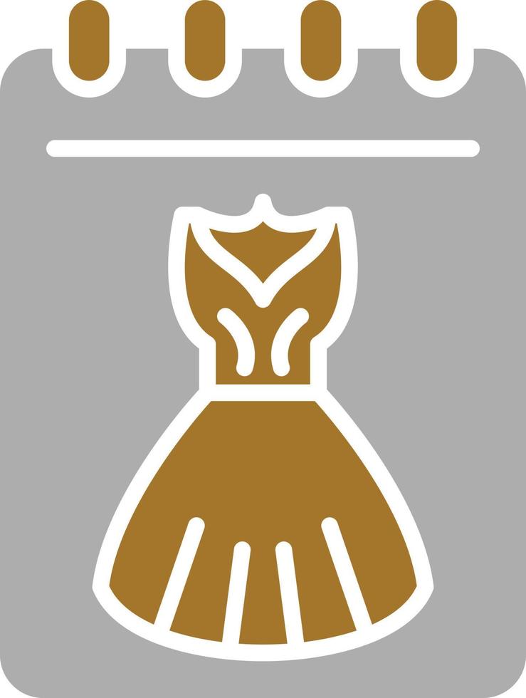 Dress Sketch Icon Style vector