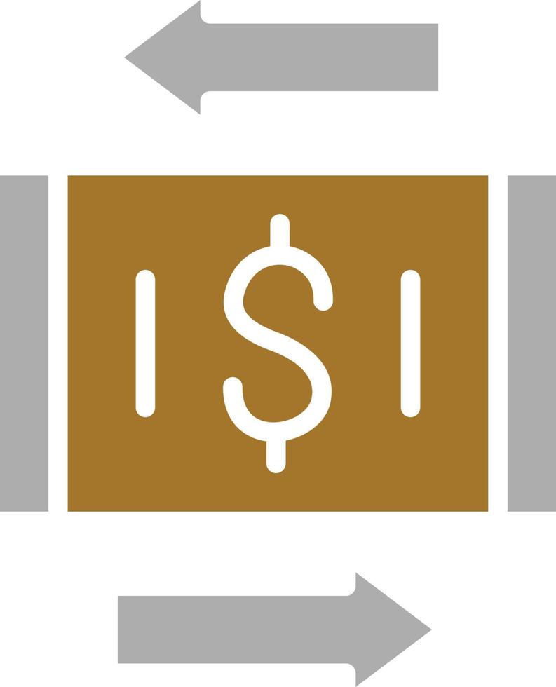 Money Transfer Icon Style vector