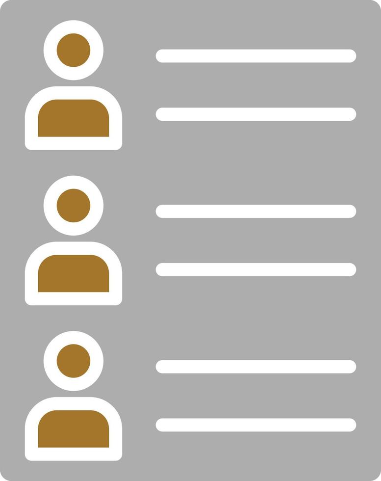 Contact List Icon Style vector