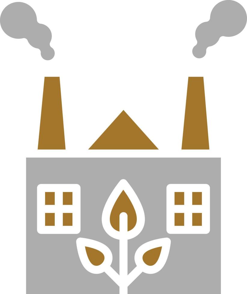 Eco Factory Icon Style vector