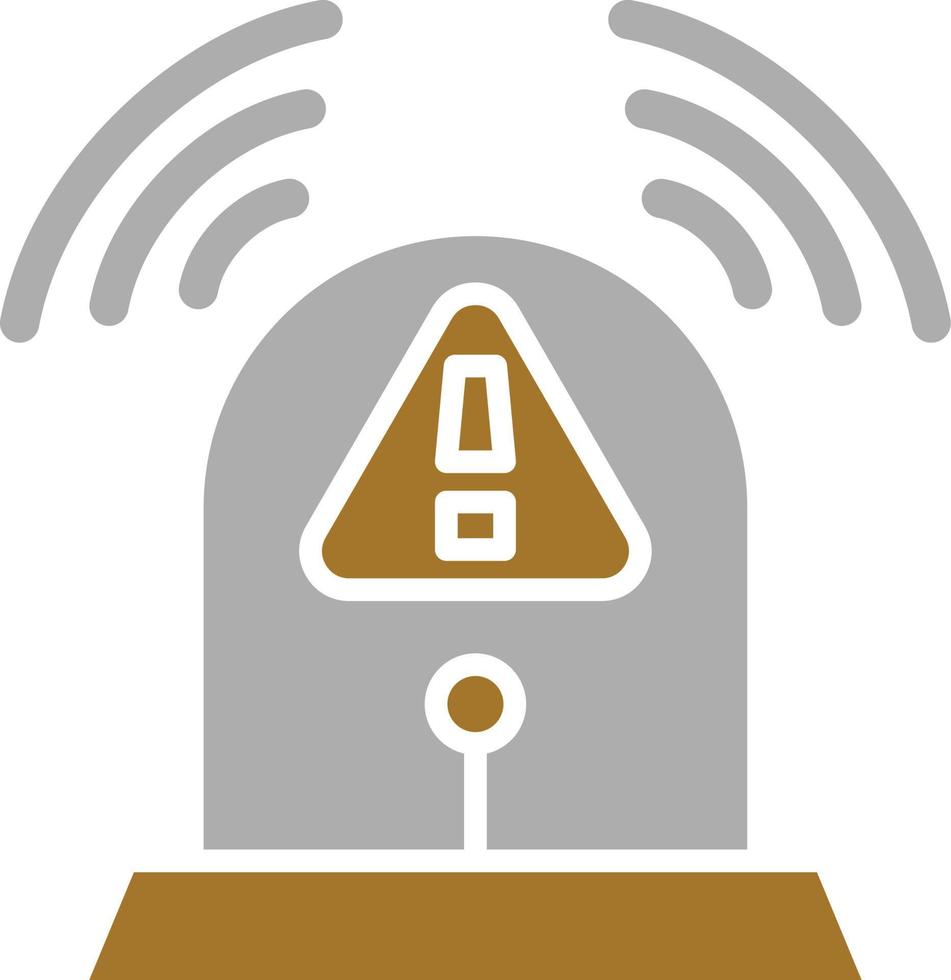 Fire Alarm Icon Style vector