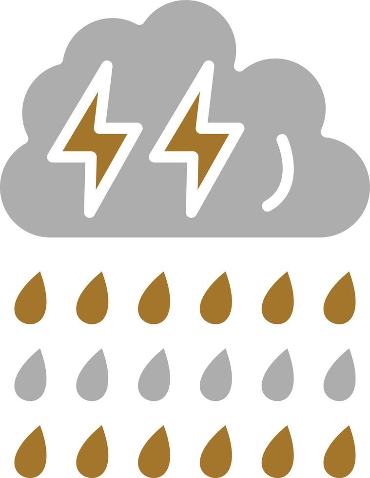 Heavy Rain Icon Style vector