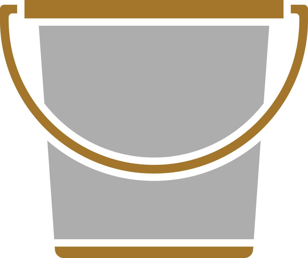 Sand Bucket Icon Style vector