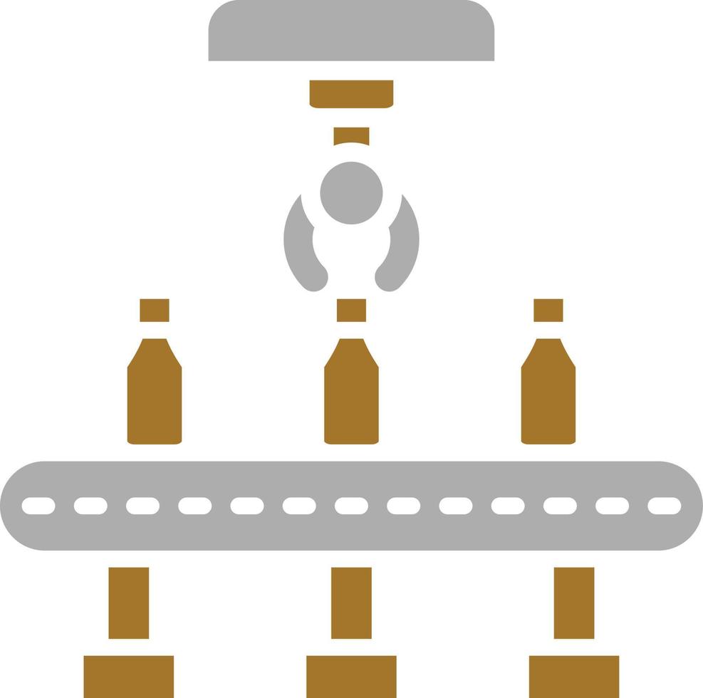 estilo de icono de transportador de alimentos vector