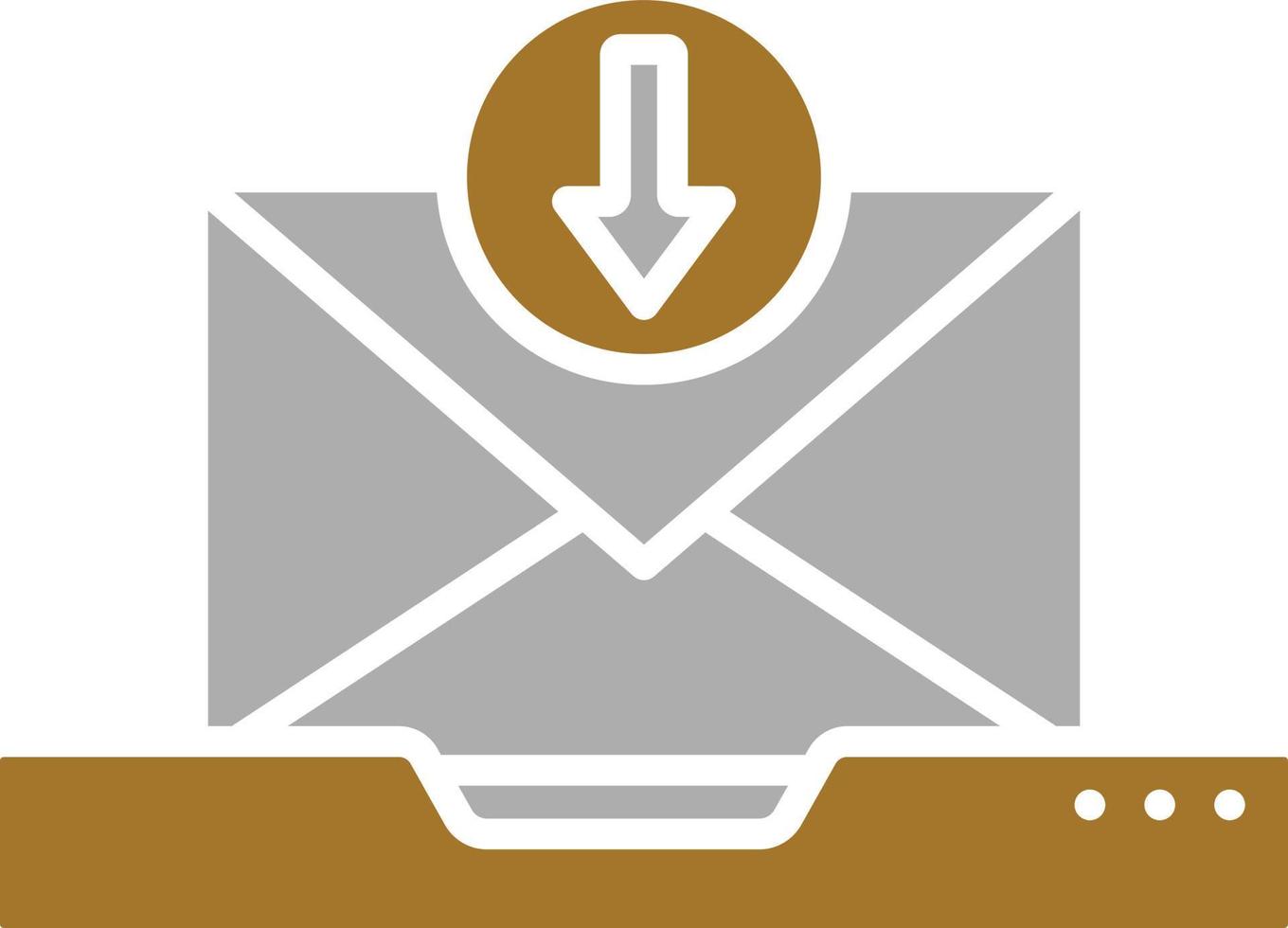 Inbox Icon Style vector