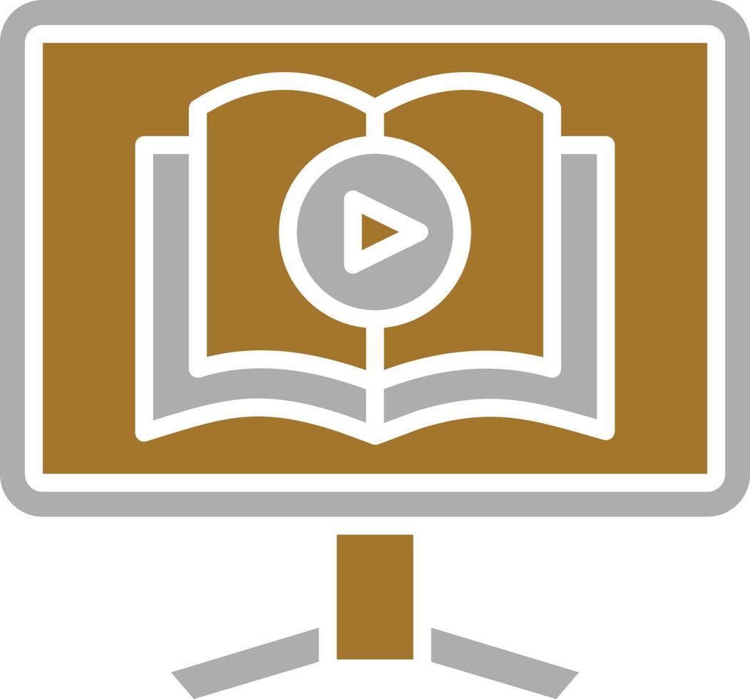 Video Tutorial Icon Style vector