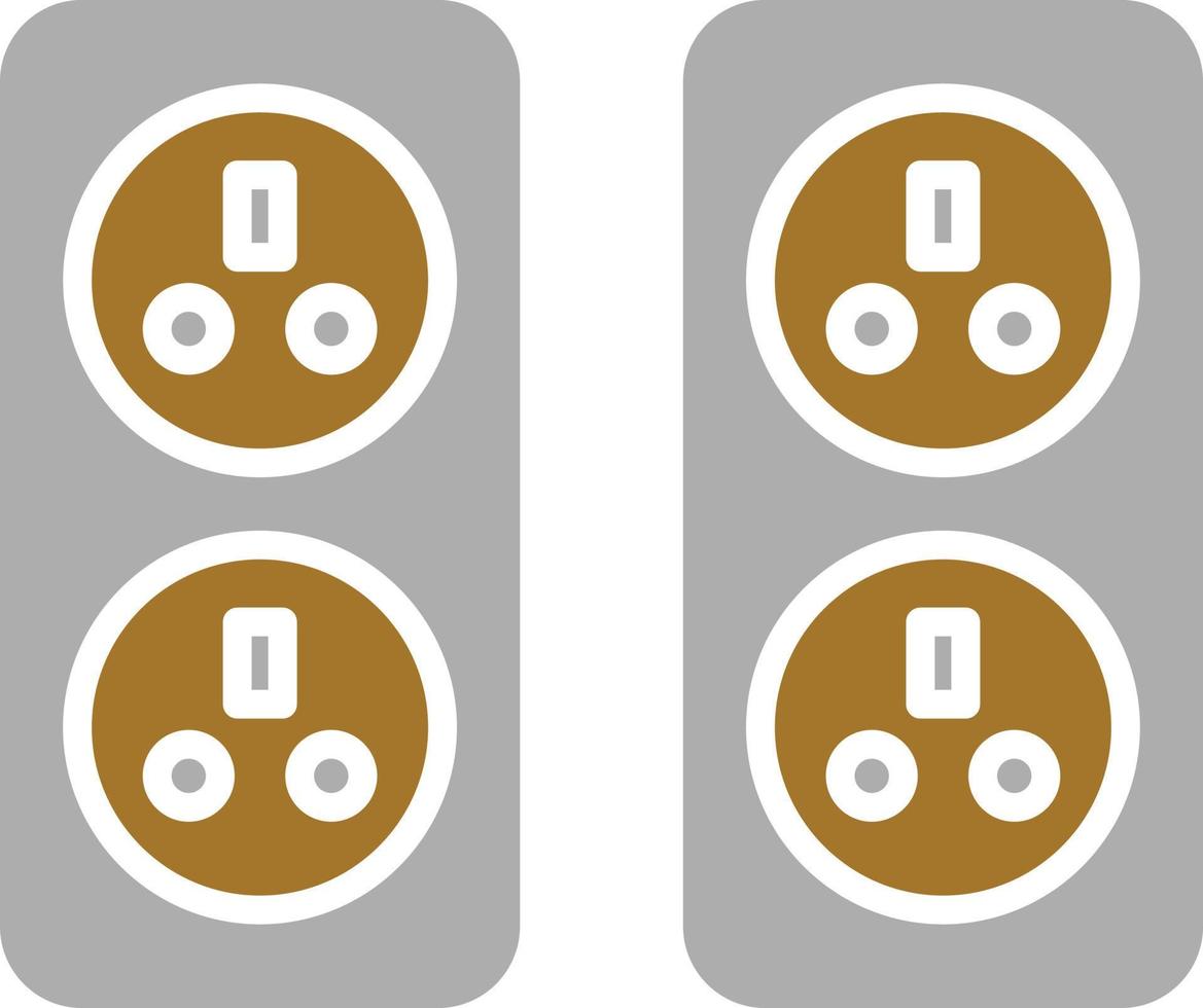 Wall Socket Icon Style vector