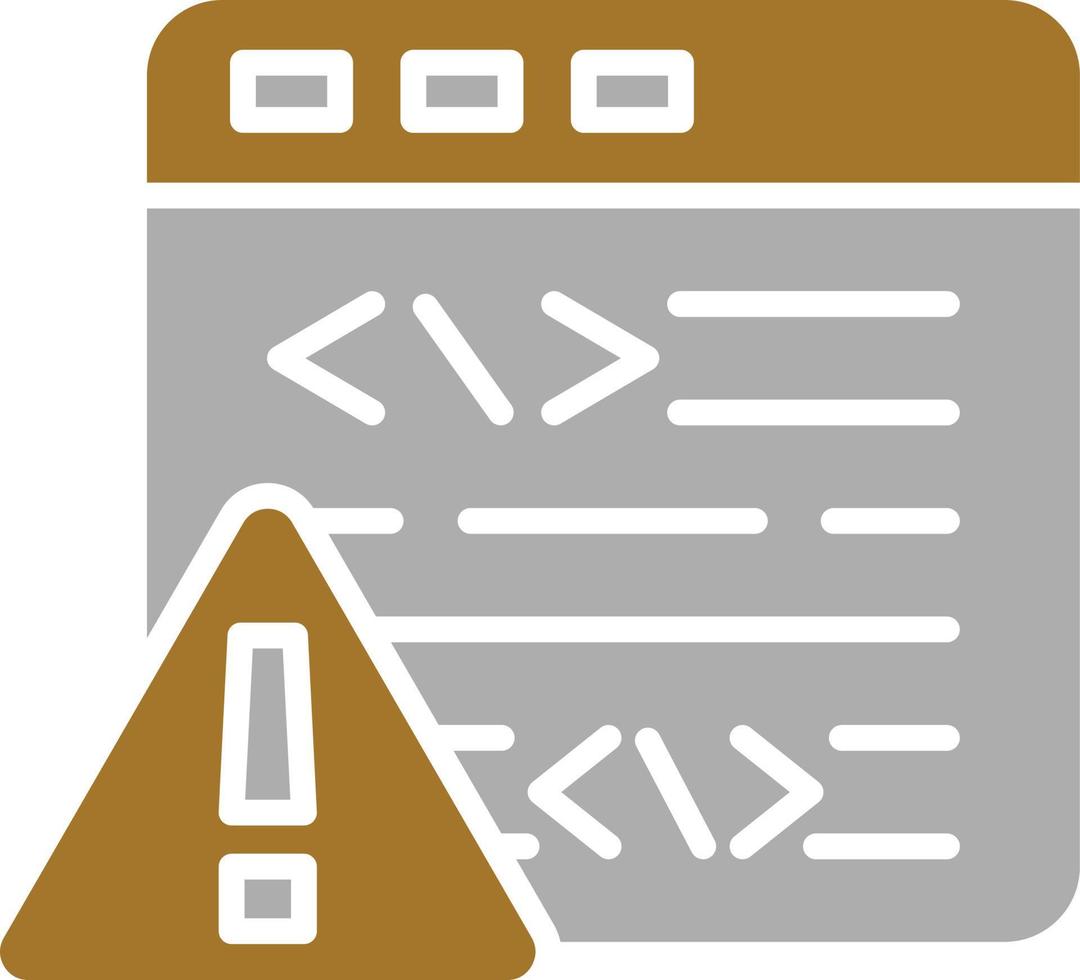 Code Error Icon Style vector