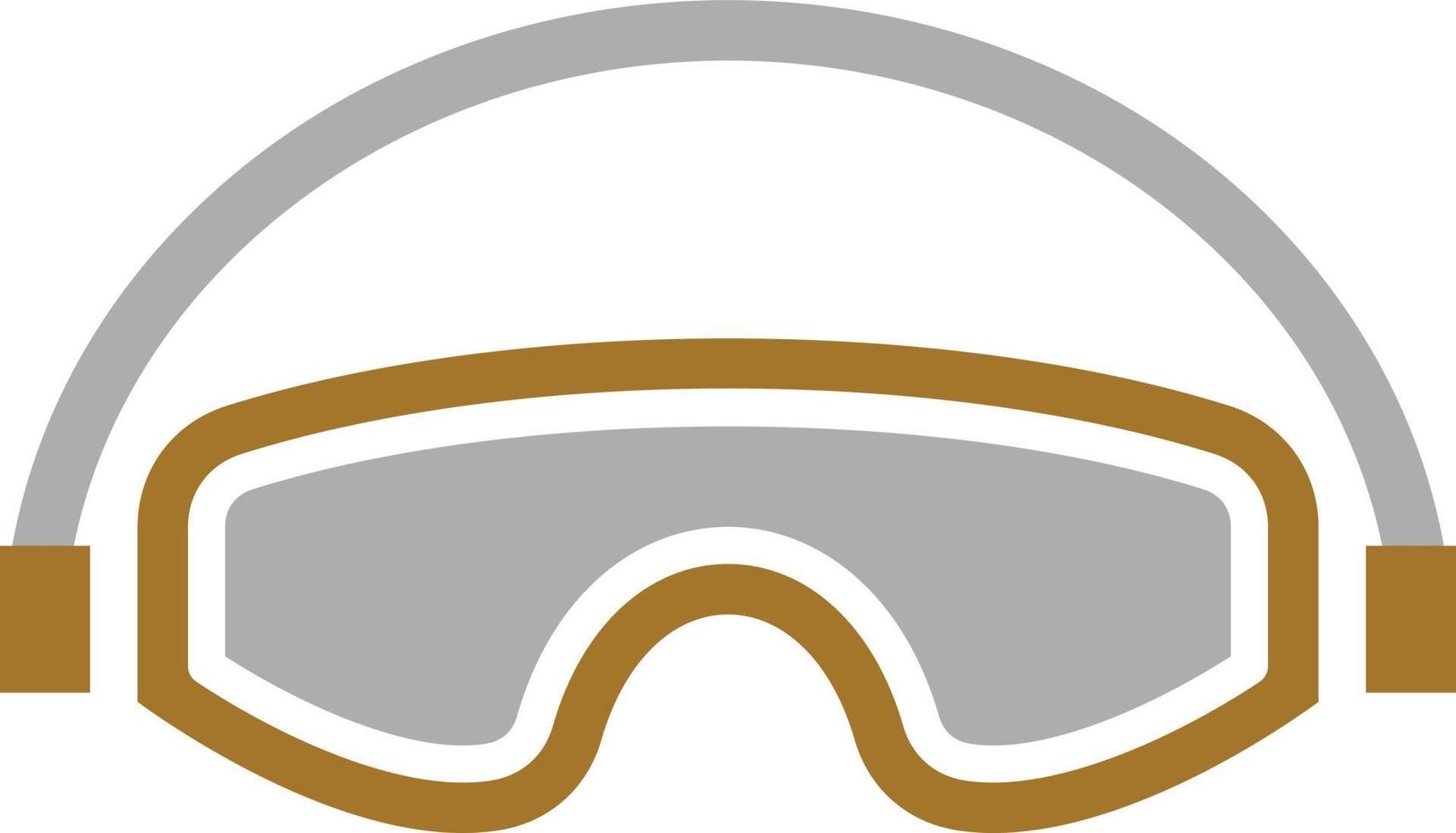 estilo de icono de gafas de seguridad vector