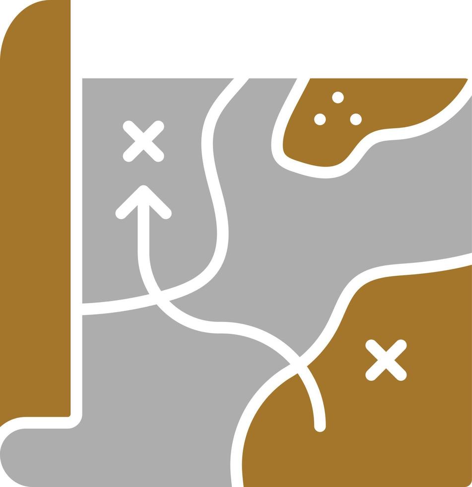 Army Map Icon Style vector