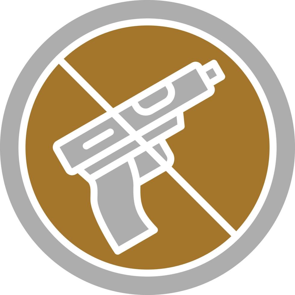 No Weapons Icon Style vector