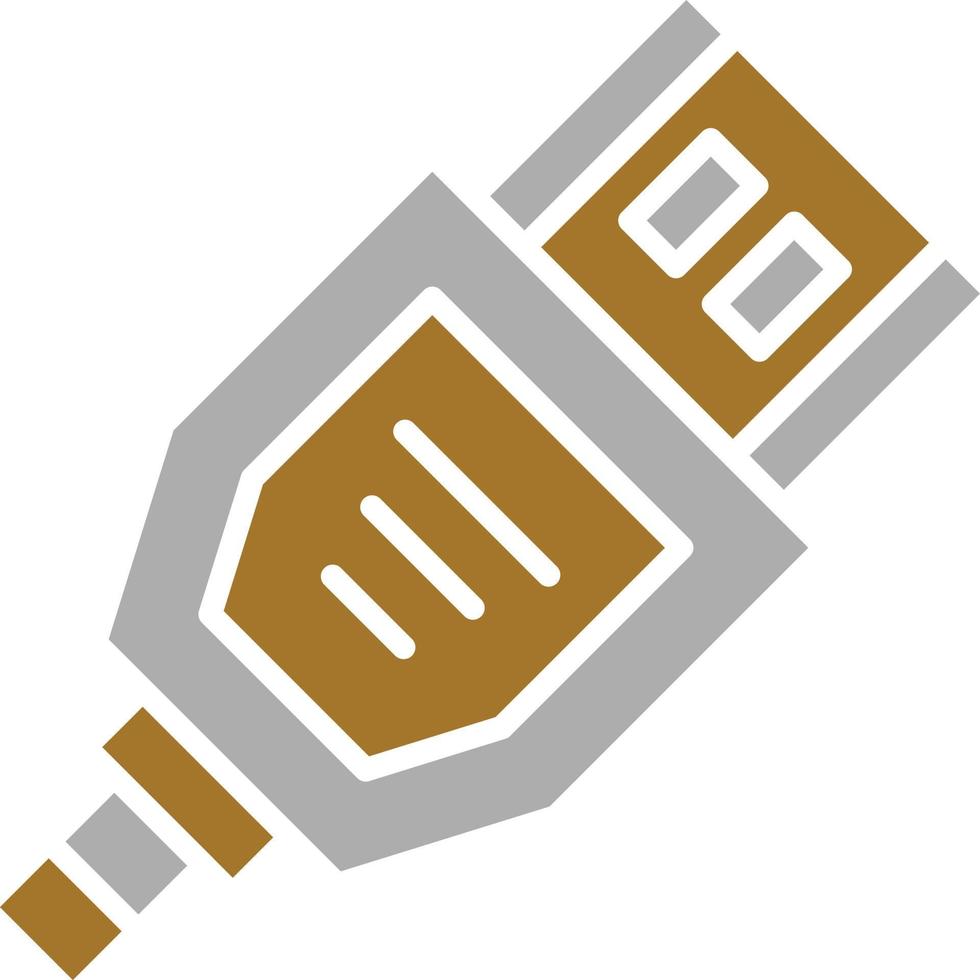 Hdmi Cable Icon Style vector