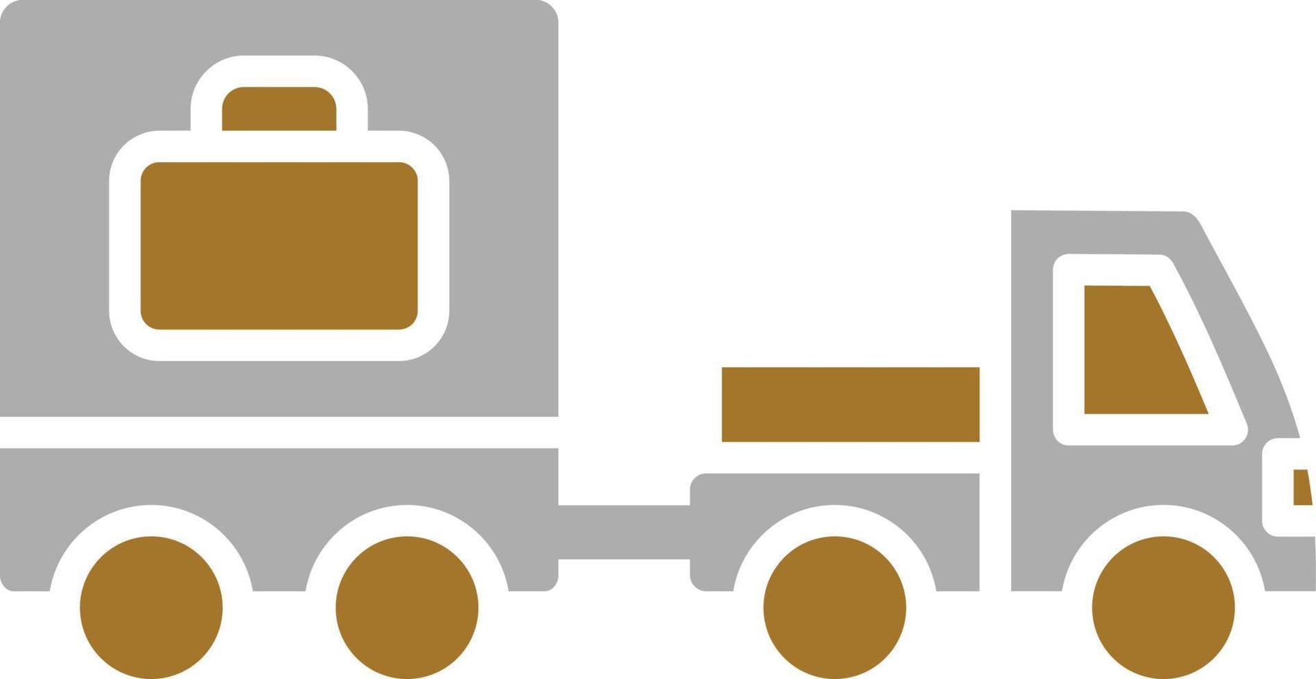 Baggage Truck Icon Style vector