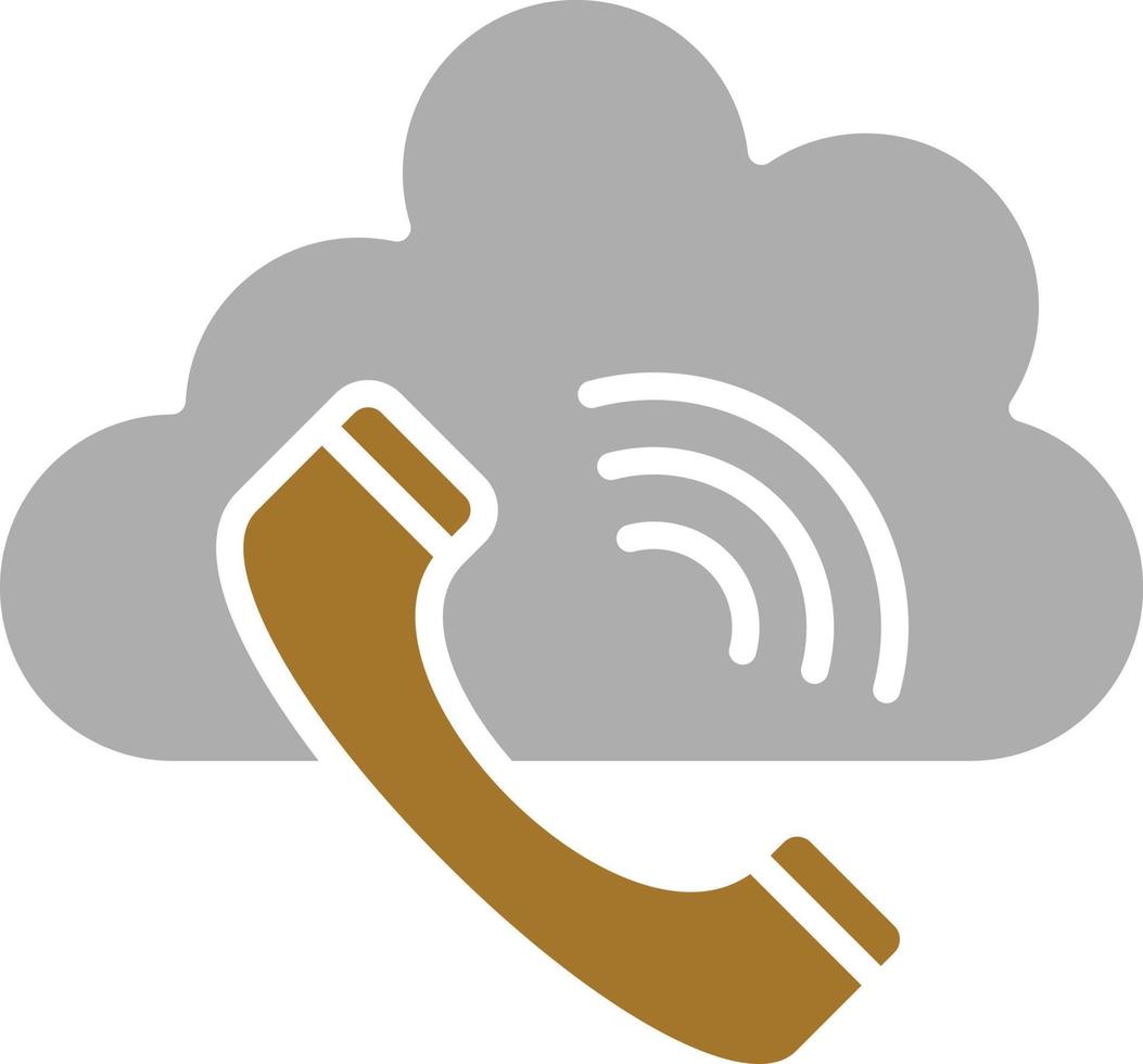 Phone Call Icon Style vector