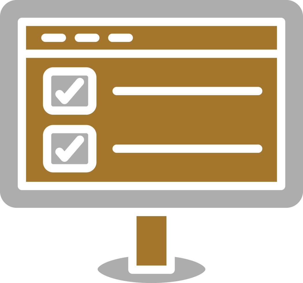 Online Survey Icon Style vector