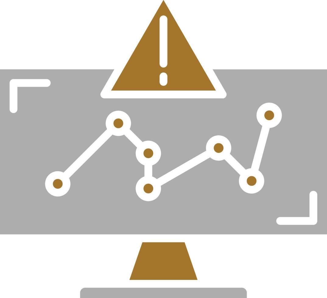 estilo de icono de riesgo empresarial vector