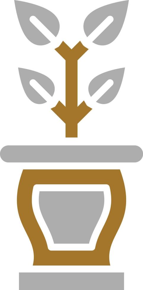 Plant Pot Icon Style vector