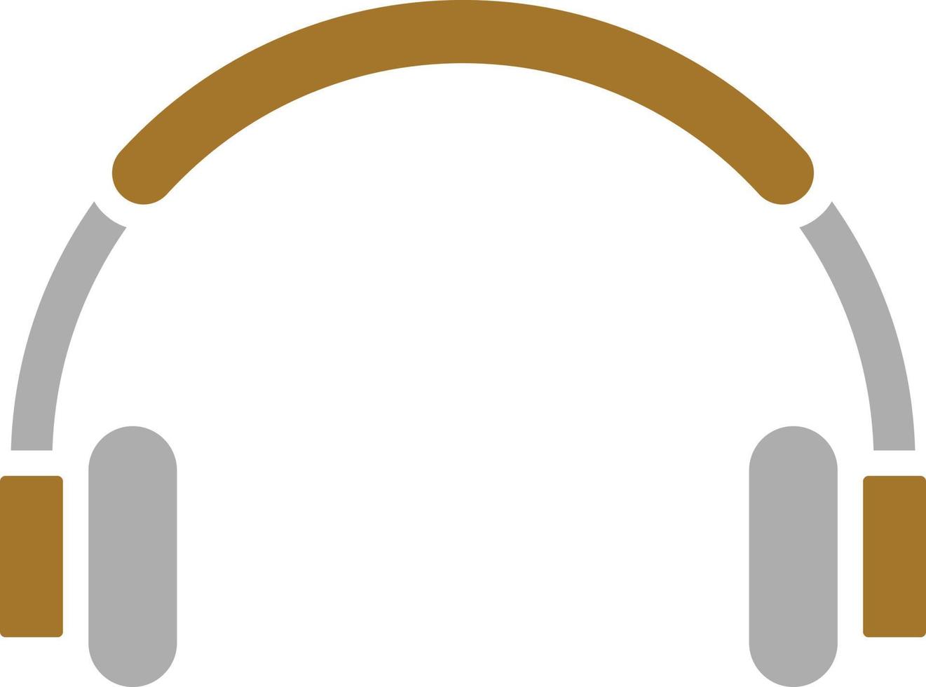 estilo de icono de auriculares vector