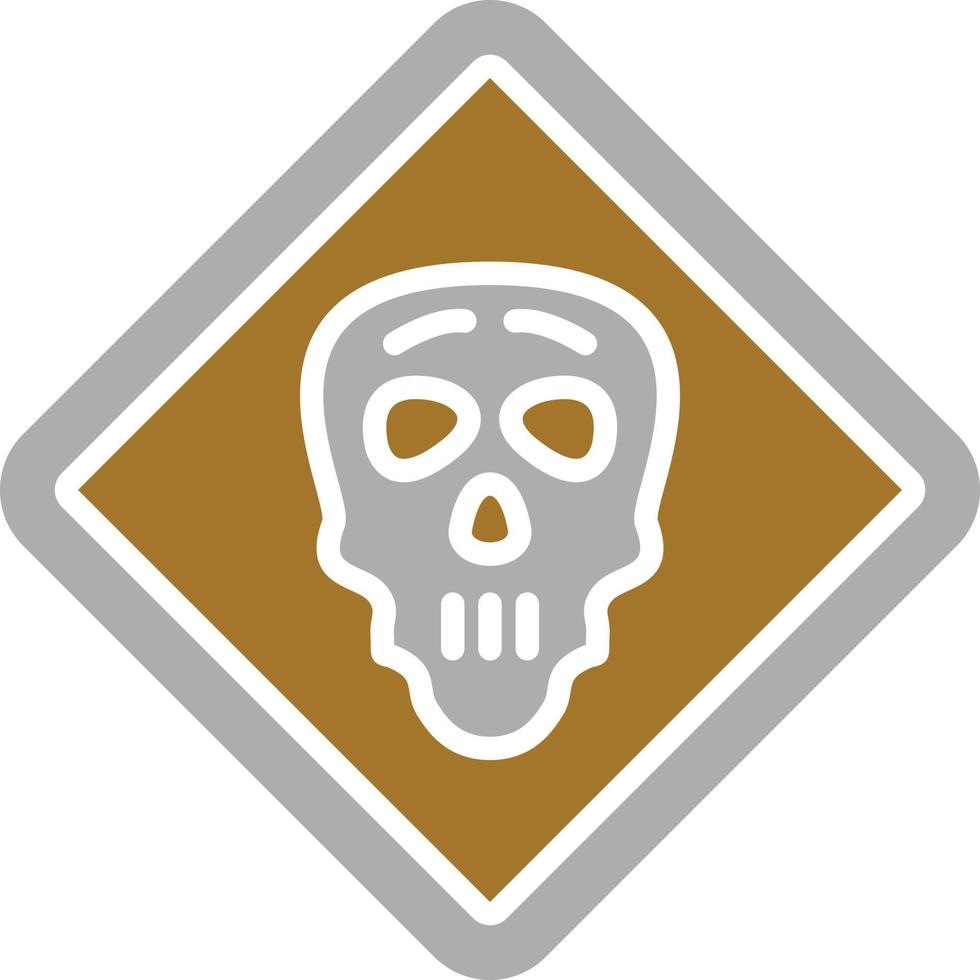 Danger Sign Icon Style vector